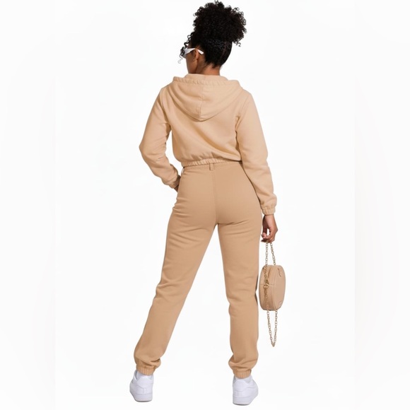 Hoodie Sweatshirts Casual Sweaters Two-toned Design Full Zip Womenswear Spandex - Picture 8 of 16